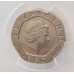 GREAT BRITAIN UK 2008 . TWENTY 20 PENCE COIN . ERROR . MULE . UNDATED